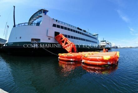 الصين طوف قارب نجاة لـ 25 شخصًا مع حاوية دائرية SOLAS A-Pack المزود