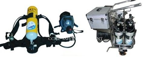 جهاز تنفس هوائي للسلامة من الحرائق المزود