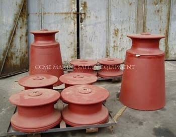 بكرات حديد الزهر البحرية، بكرات توجيه الحبال، معدات تثبيت المراكب مزود